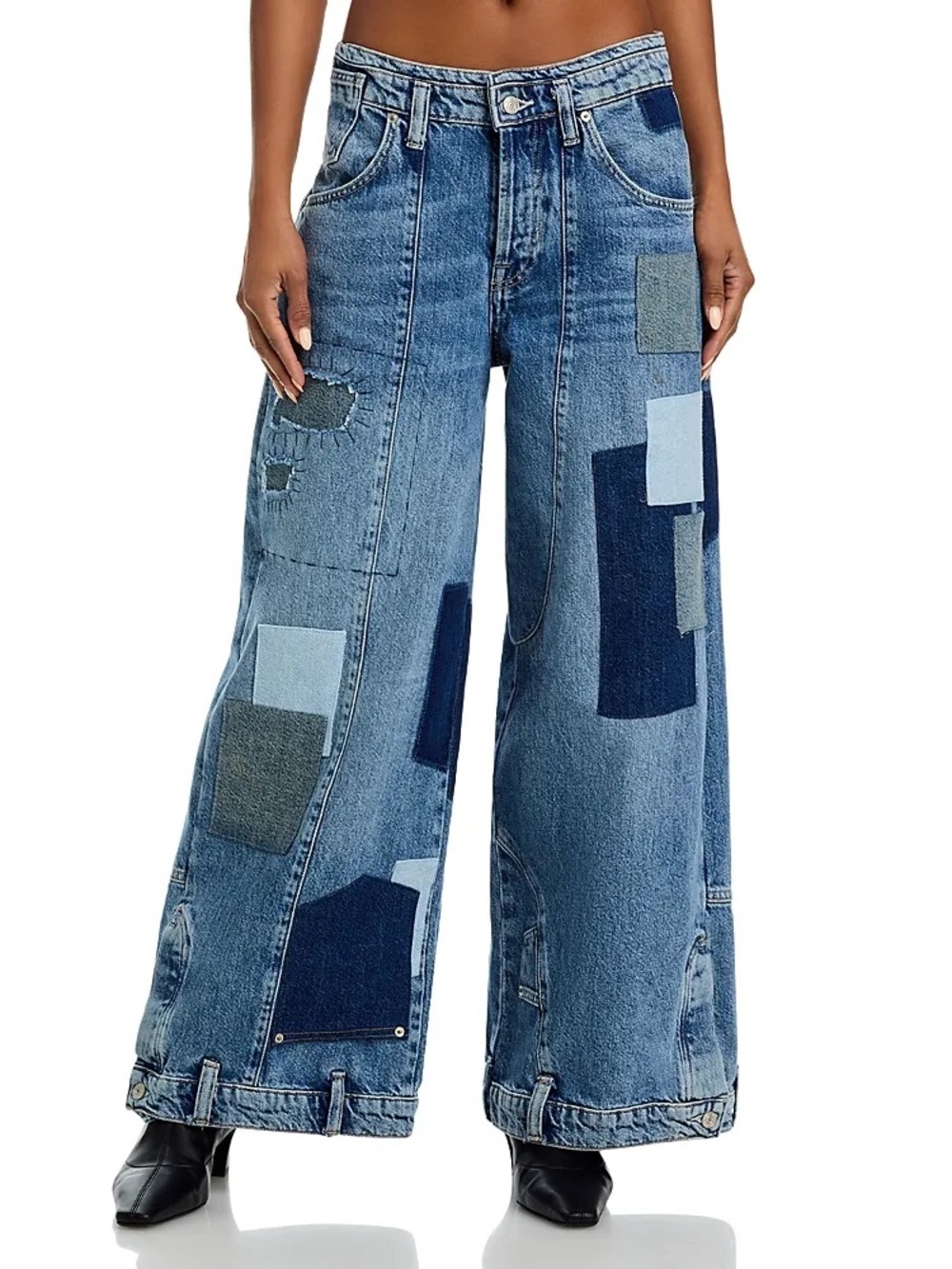 FREE PEOPLE We The Free Head Over Heels Jeans Turn Me Upside Down Size 24